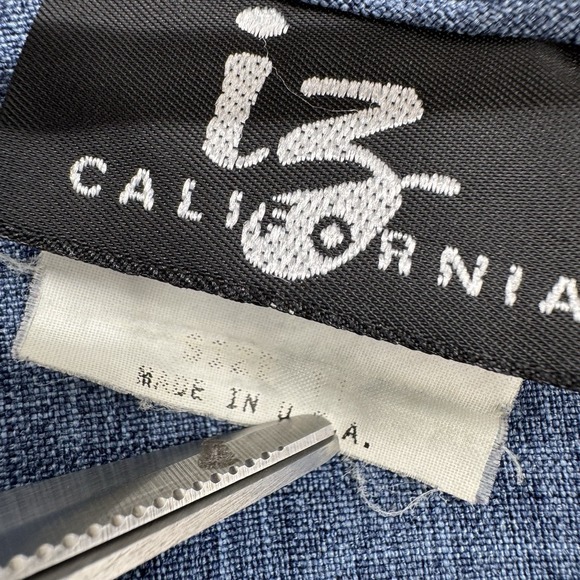 Vintage IZ California Chambray Dress Sleeveless‎ Mini Dainty Floral Size 11 - Picture 5 of 10